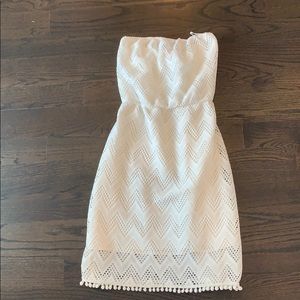 White Strapless Lily Pulitzer Dress